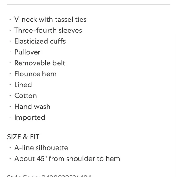 Embroidered belted Women's Dress - Picture 7 of 7